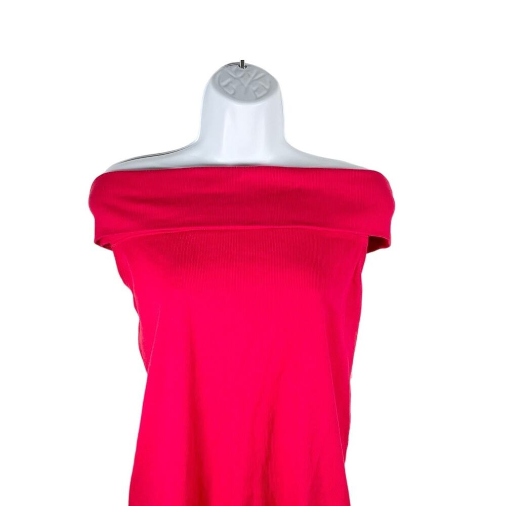 Off the shoulder top pink size XL